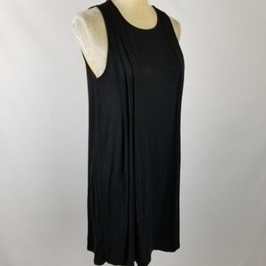 BCBGeneration Black Jersey Dress with pleat design